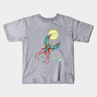 Firebird with Sun and Moon Kids T-Shirt